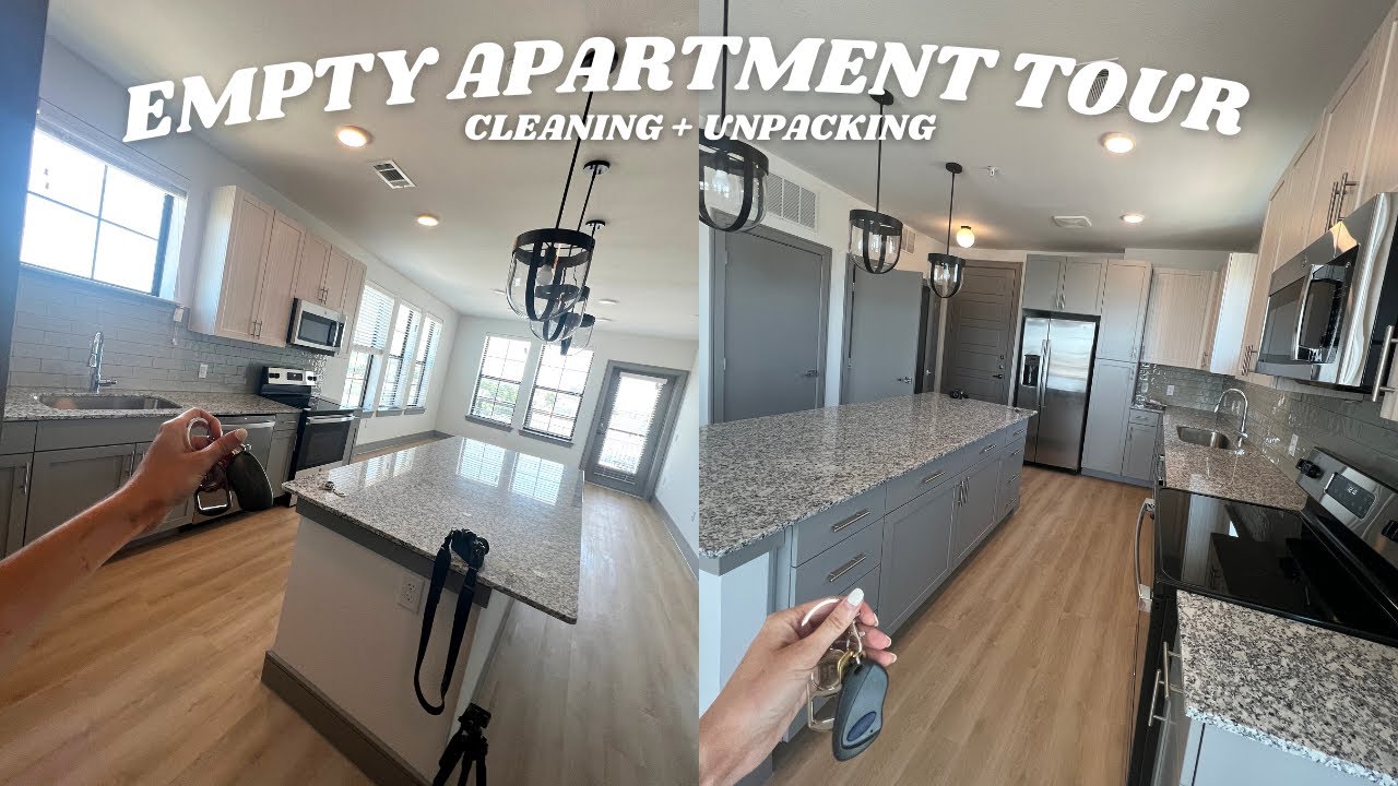moving vlog: empty apartment tour in Austin Texas & unpacking - YouTube