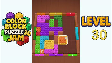 Color Block Puzzle 3D Jam Level 30 Walkthrough Solution