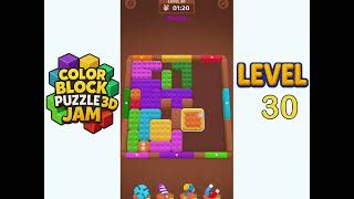 Color Block Puzzle 3D Jam Level 30 Walkthrough Solution