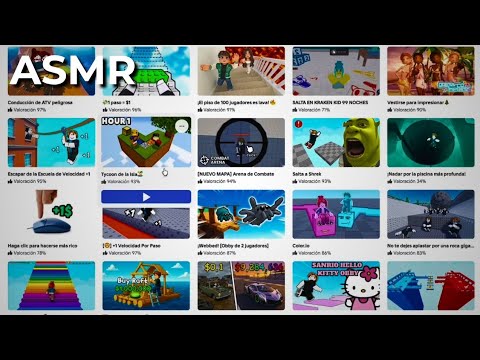 ASMR Probando Juegos de Roblox