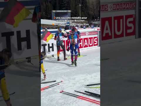 🇫🇷🥉Nouvelle médaille pour Justine Braisaz-Bouchet sur la poursuite #biathlon #worldcup
