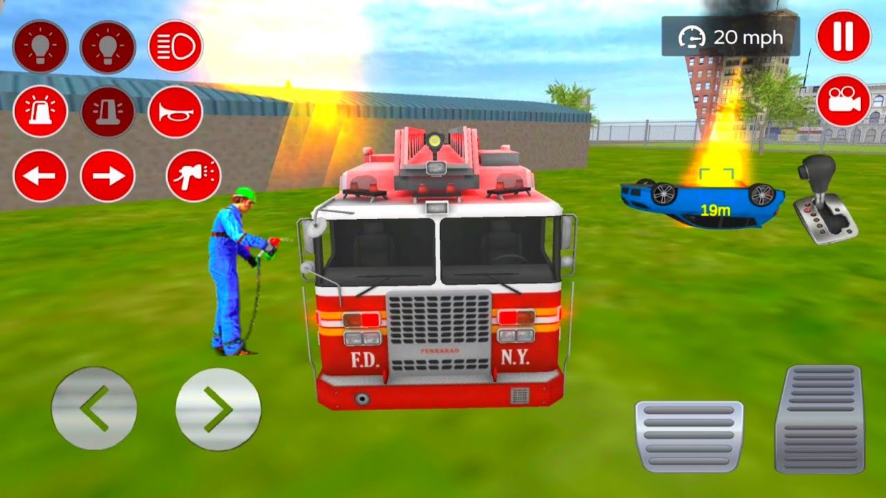Real Fire Truck Driving Simulator 2022 - Fire Fighting Fireman's Daily Job AndroidGamePlaytt#6