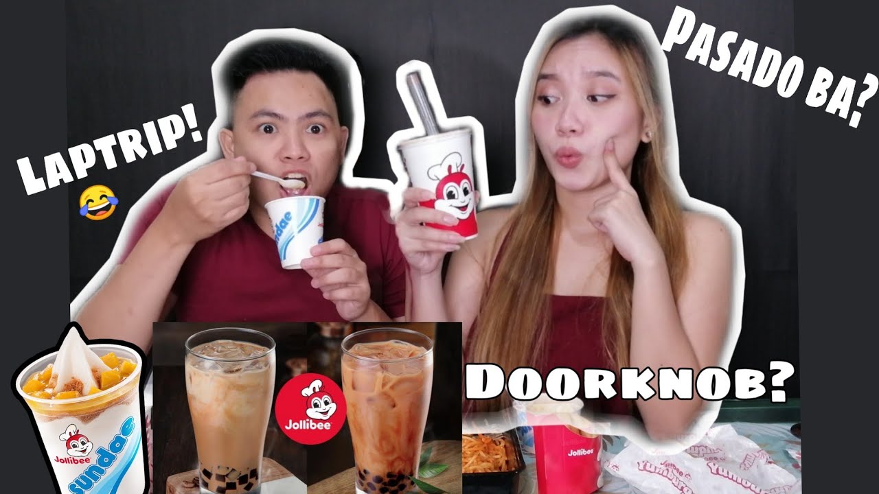 VLOG 2 JOLLIBEE MILK TEA, ICED COFFEE JELLY & MANGO GRAHAM SUNDAE