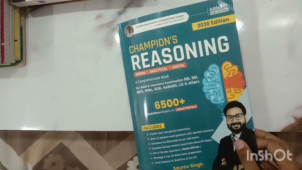 Champions reasoning book by sourav sir 2026 edition ☺☺