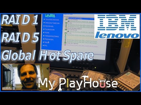 Setting up RAID 1 and RAID 5 on IBM x3650 M3 with a Global Hot Spare - 339