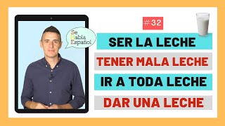Thumbnail image for Aprender español. Expresiones con la palabra LECHE