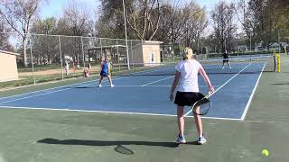 4/15/25 EHS Girls Doubles 1 vs Columbia HS