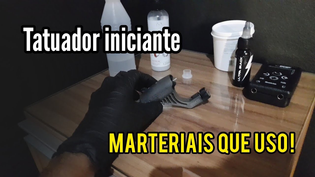MEUS MATERIAIS QUE USO NA TATUAGEM - Tatuador iniciante 