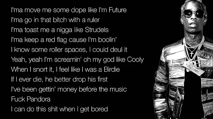 Young Thug - Digits (LYRICS) - DayDayNews