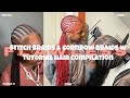 Ultimate Black Girl Stitch Braids & Cornrows Tutorial TikTok Hair Compilation 2026 😍🧵🔥