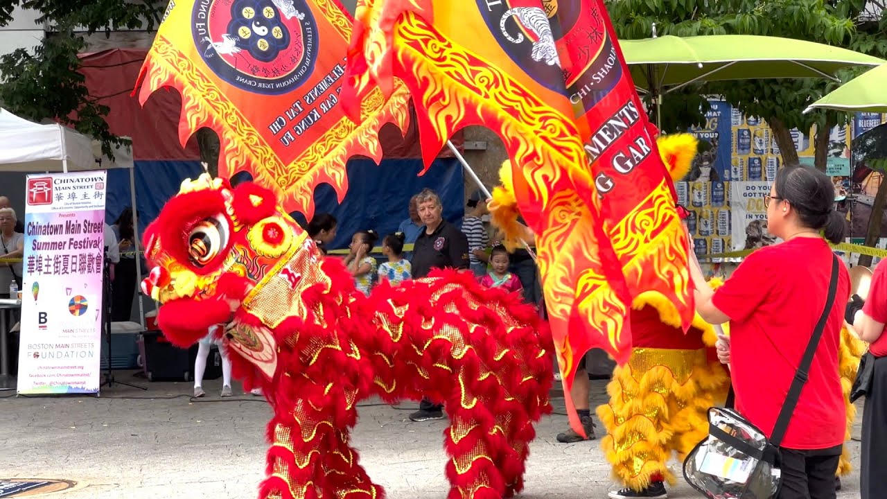 2024 Opening Lion Dance Performance - Boston Chinatown Main Street Community Summer Festival Event