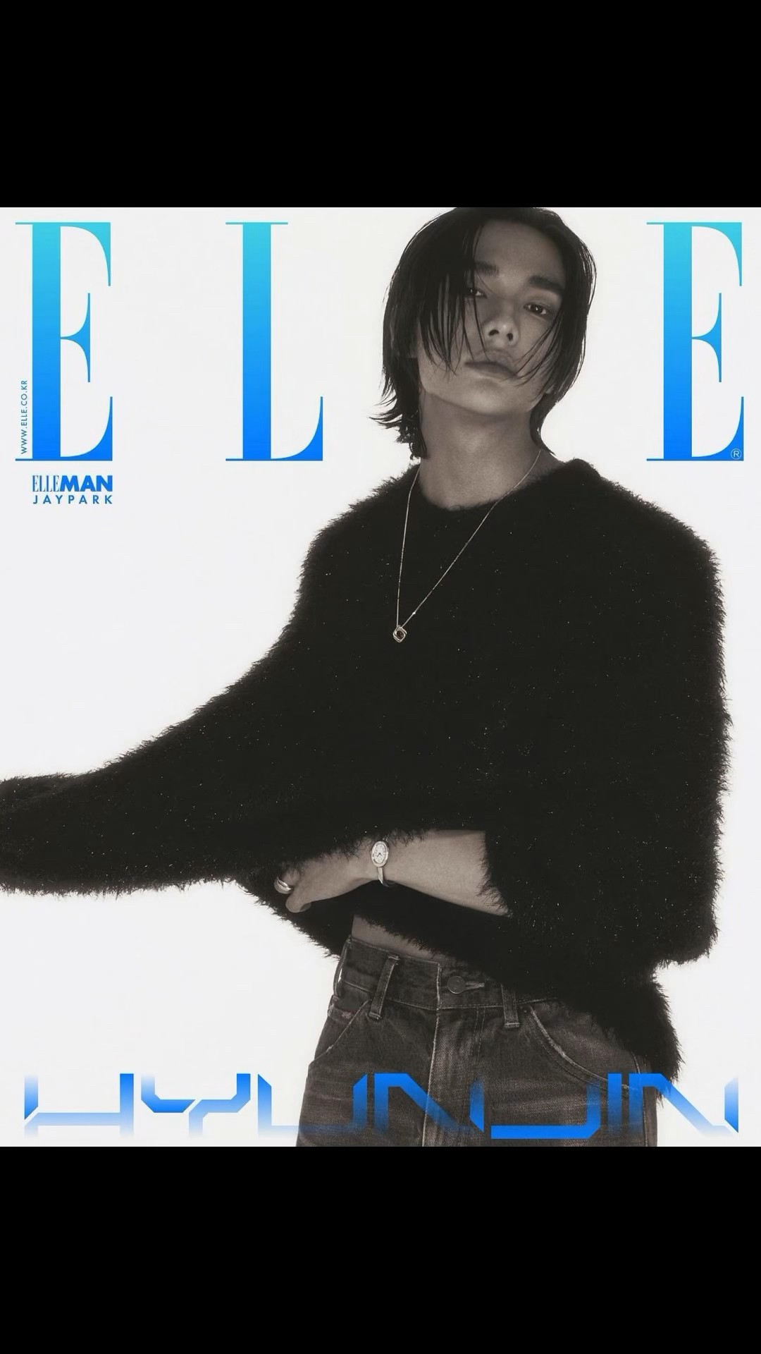 Hyunjin graced the cover of ELLE KOREA May 2024 Issue for Cartier
