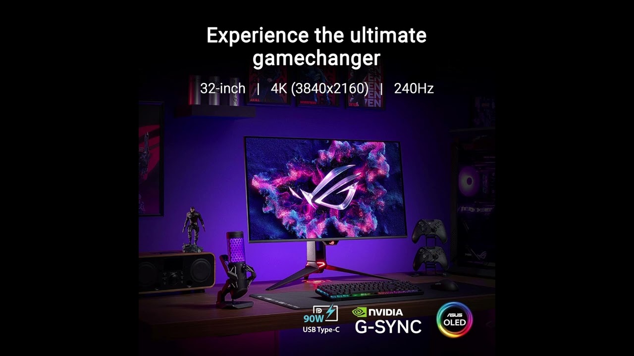 ASUS ROG Swift 32” OLED Review – Insane 240Hz 4K Performance!