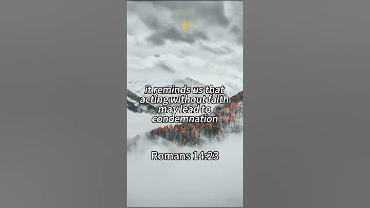 Romans 14:23 Faithful Actions: Navigating Doubts and Sin with The Good News