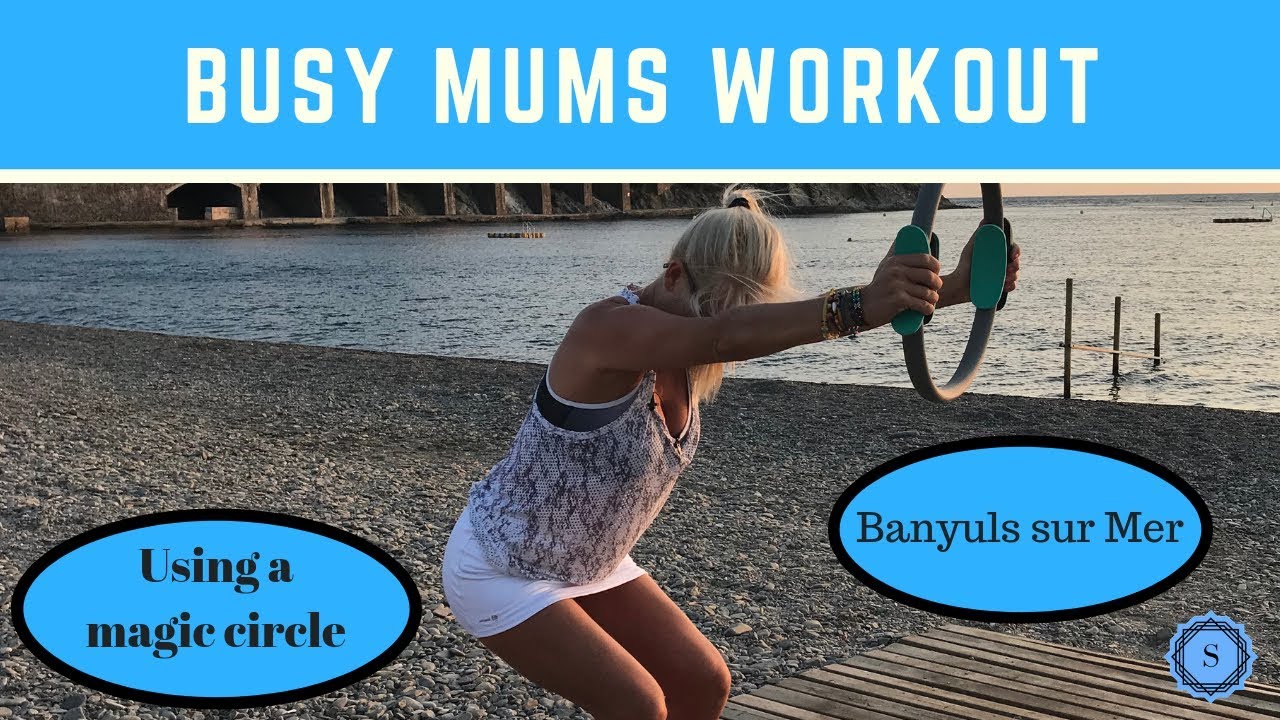 Busy mums workout with magic circle