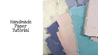 how to make paper • handmade paper kit demo/tutorial [so she gathers] 