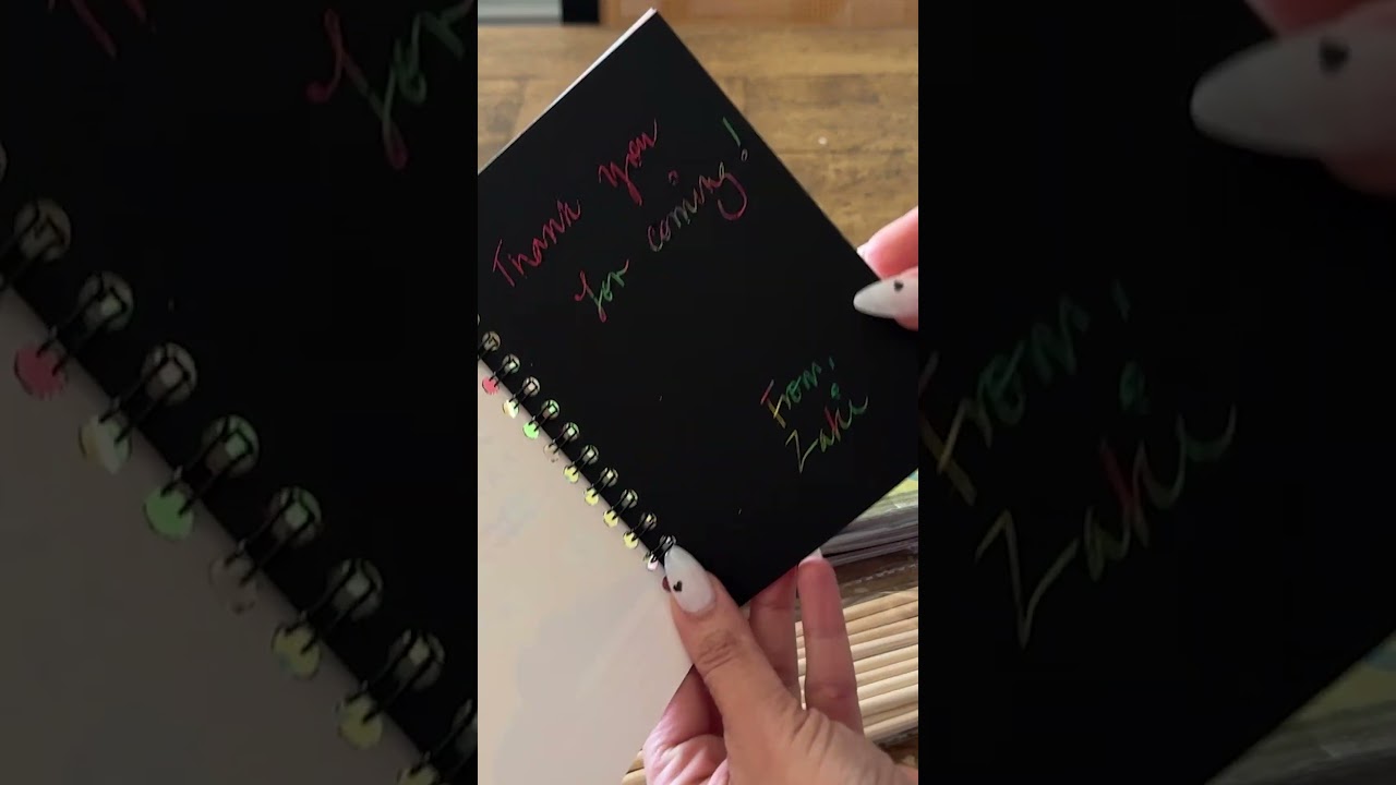 Rainbow Scratch Notebook - Perfect for party favors!