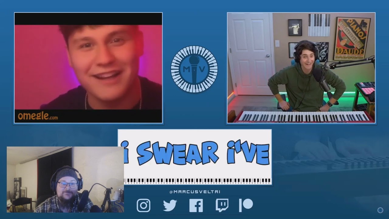 Cry React's: Marcus Veltri Pianist and Violinist AMAZES Strangers on Omegle