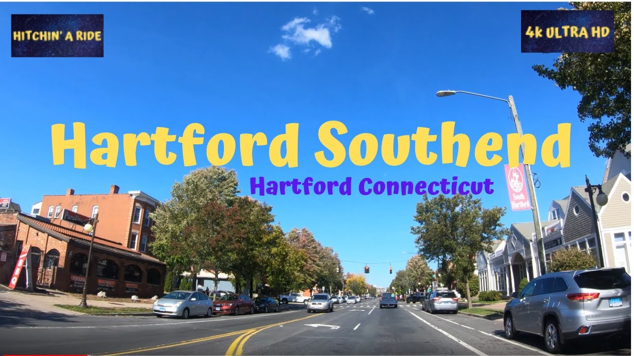 Hartford Southend Connecticut 4K [drive thru ] Franklin Ave