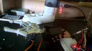 Arduino robot arm wrist test