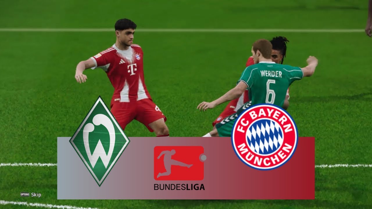 Werder Bremen vs Bayern Munich - Bundesliga 25/26 Goals and Highlights | Pes 21 Gameplay