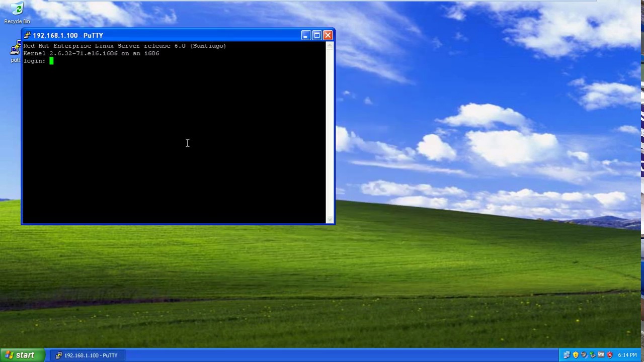 Telnet Server Client Configuration RHEL6 win xp putty in hindi