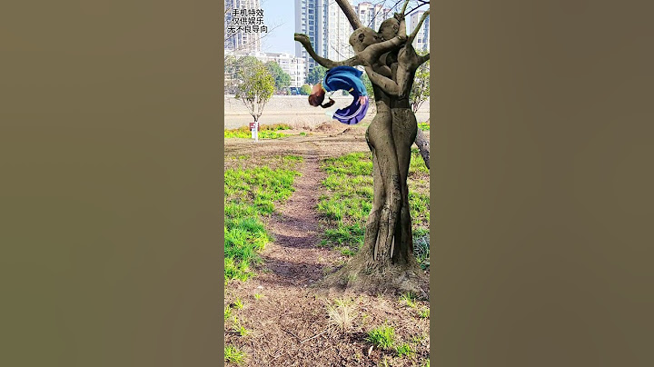 Big trees are also skin like  Mobile phone special effects production video Magic big trees and tree