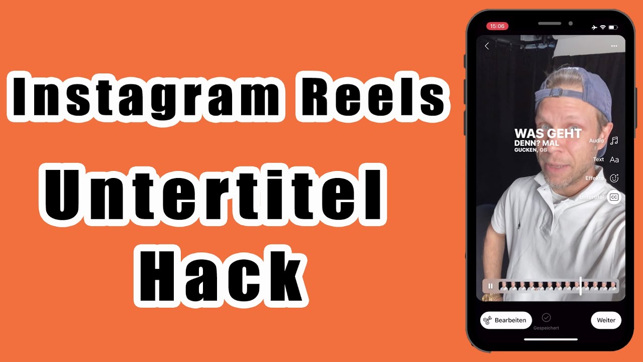 ✌🏼 Instagram Reels Hack – automatische Untertitel erstellen