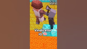 Minecraft Vindicator IQ test #gaming #mincraft #shorts #virel @sdstech_official