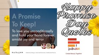 A PROMISE TO KEEP QUOTES || HAPPY PROMISE DAY screenshot 3