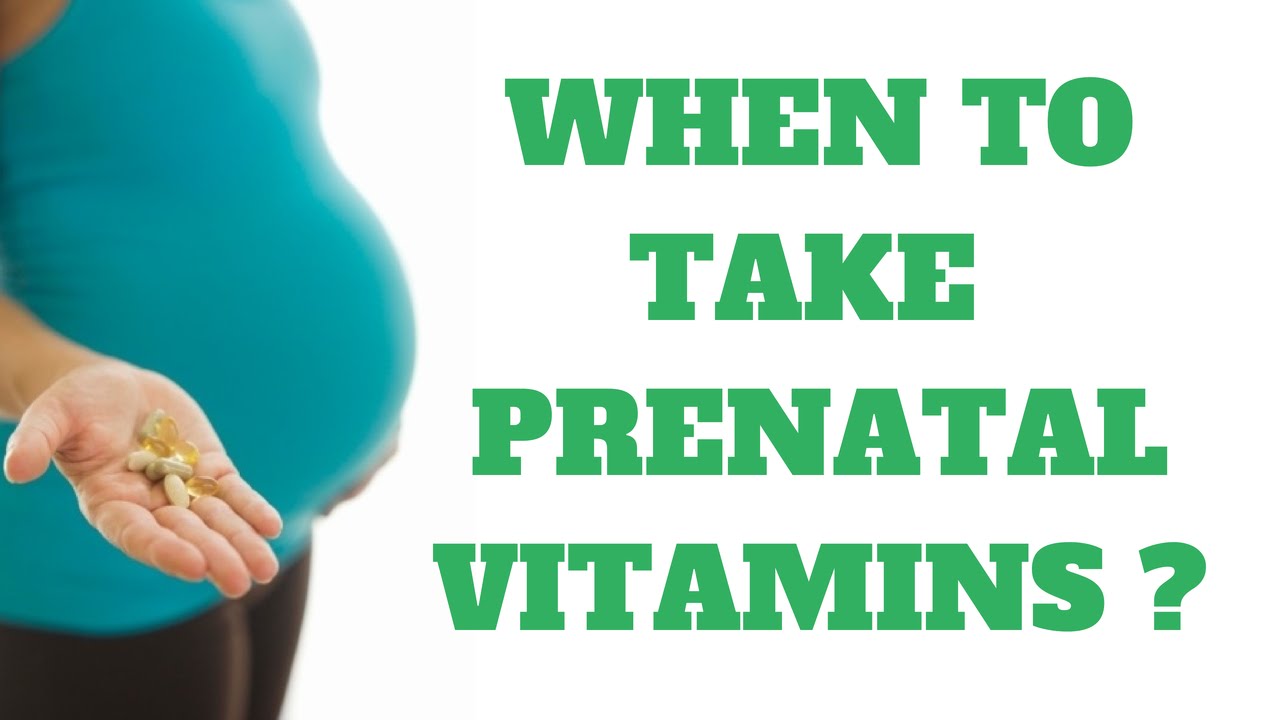 When To Take Prenatal Vitamins? YouTube