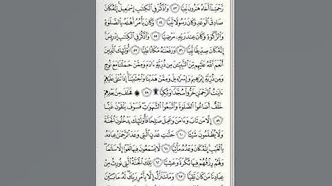 تلاوة صفحة 309 من القرآن الكريم من سورة مريم - تجويد - تعليم - القارىء الشيخ ايمن سويد