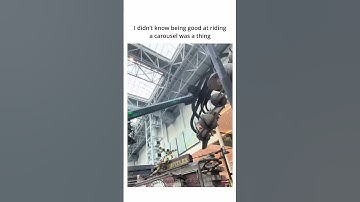 How can you that good at riding a carousel?! #meme #viral