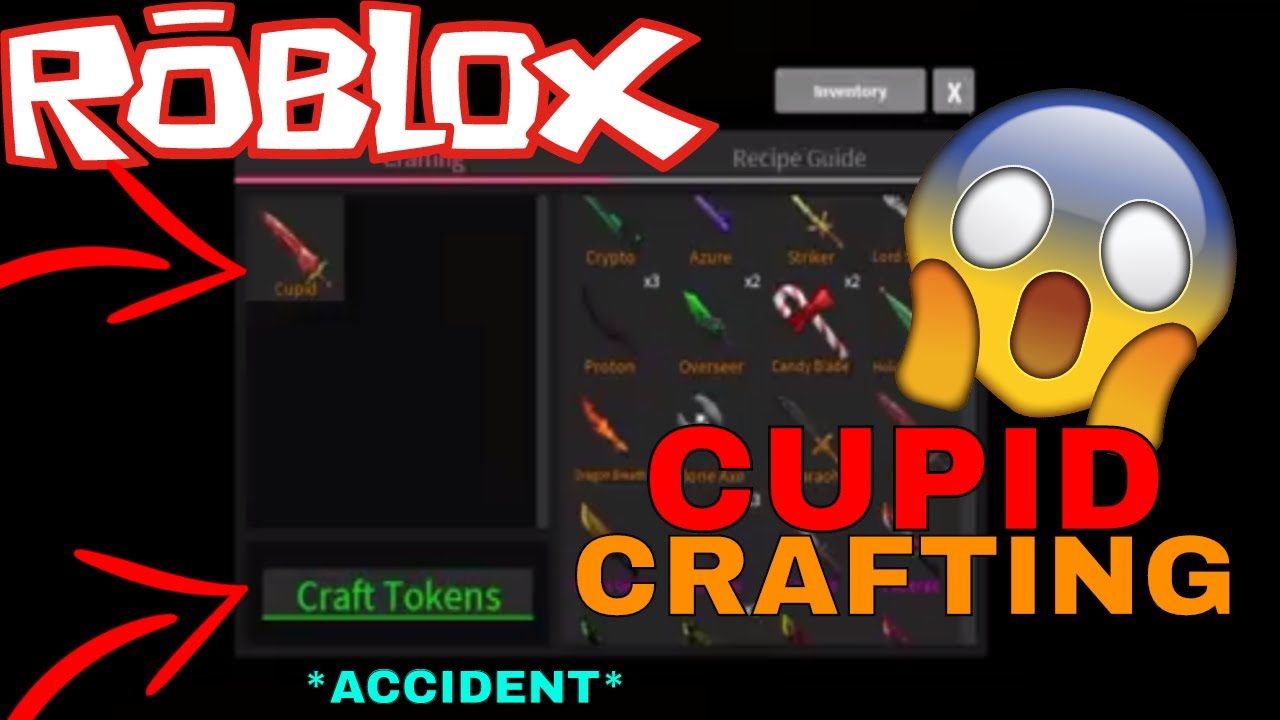 I Crafted My Cupid Knife Accidentally Roblox Assassins Big - crafting a cool mythic knife jade maiden roblox assassin