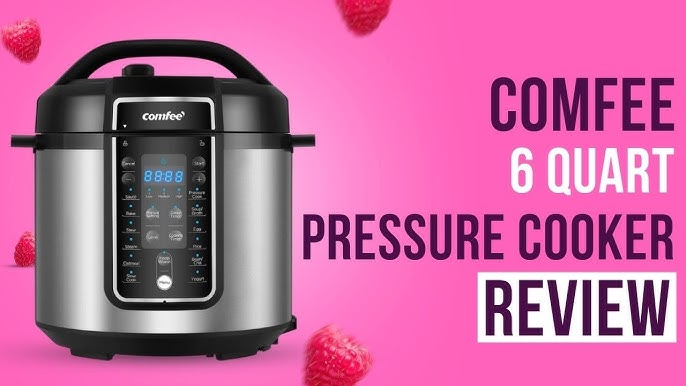 COMFEE' 6 Quart Pressure Cooker 12-in-1, One Touch Kick-Start