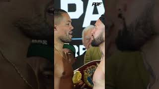 JOE JOYCE AND JOSEPH PARKER TRADE WORDS DURING INTENSE FACE OFF BEFORE FIGHT #Shorts