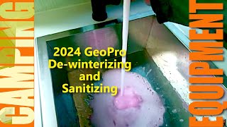 De-winterizing and sanitizing our 2024 GeoPro 20BHS for the second time, 2025 Spring