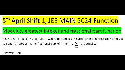 If S = {a ∈ R : |2a-1| = 3[a] + 2{a} , where [t] denotes the greatest integer less than or equal to