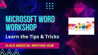 MICROSOFT WORD WORKSHOP | DEC 2025 #medicalwriting #microsoftword