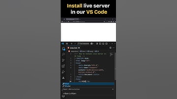 Install Live Server in Visual Studio Code 2025  #coding