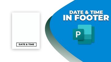 How to add date and time in publisher footer