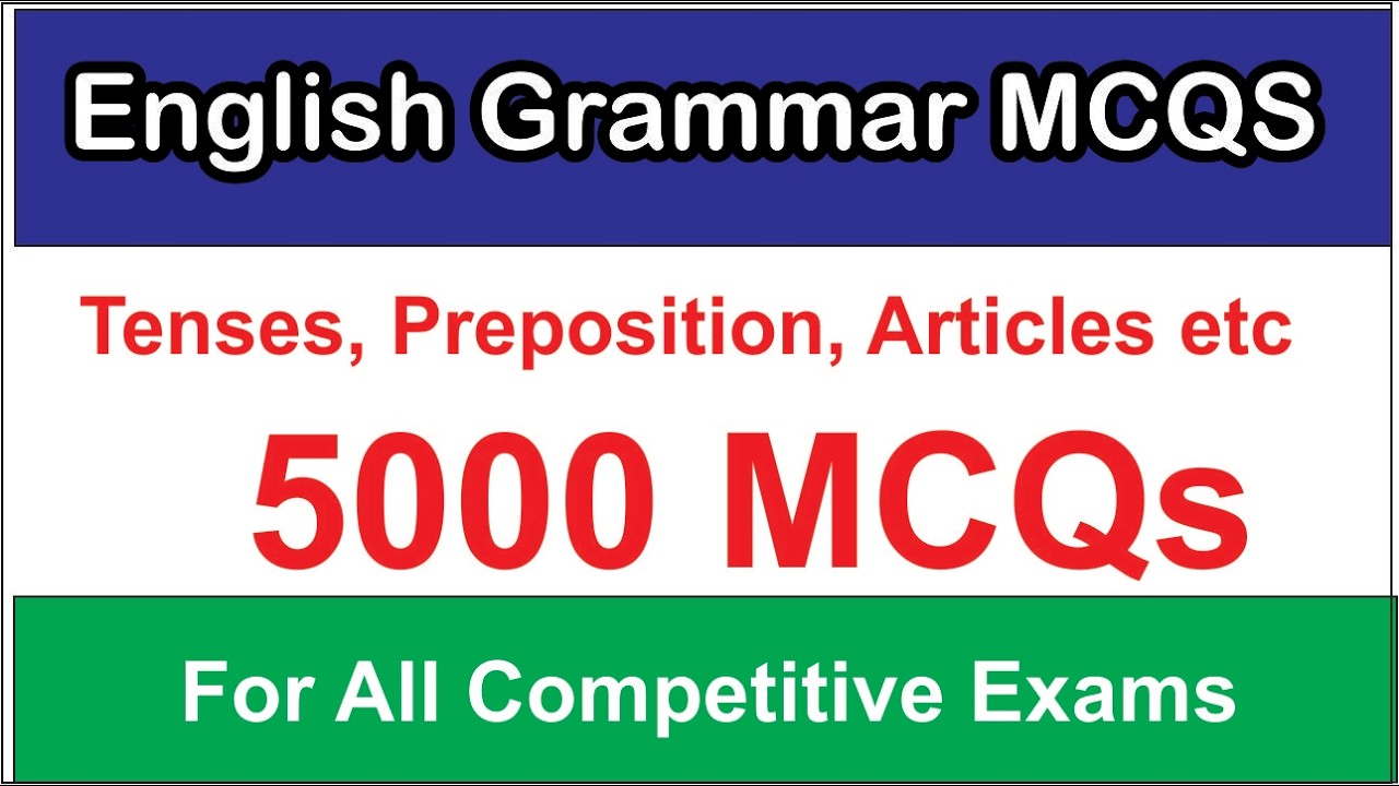 English Grammar 5,000 MCQs for All Competitive Exams 2026 | Part-02