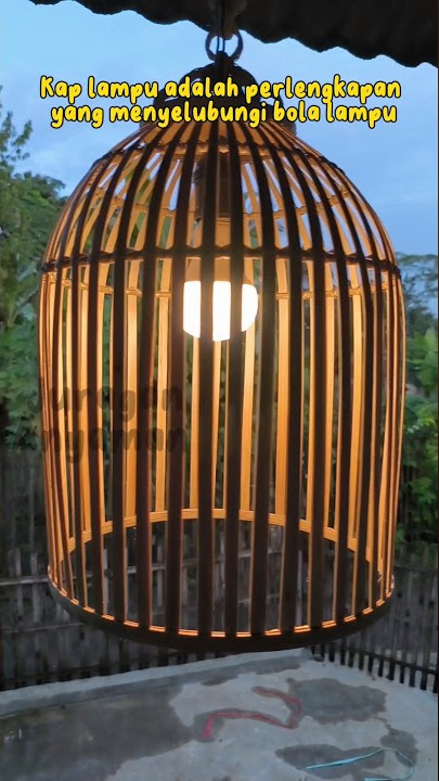Kerajinan Anyaman Bambu Kap Lampu Gantung #lampu #kaplampu #kaplampugantung #kaplampuanyaman #bambu