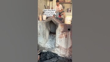 Bagru Hand Block Printed Fabric Steaming In Hot Water Proces : Join Our Workshop Call On 9119167913