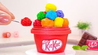 wonderful miniature rainbow ice cream cake decorating sweet miniature kitkat cake recipe ideas