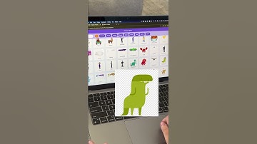 Making the Dinos Dance with scratch😅🤣 #scratch #programming #teacher