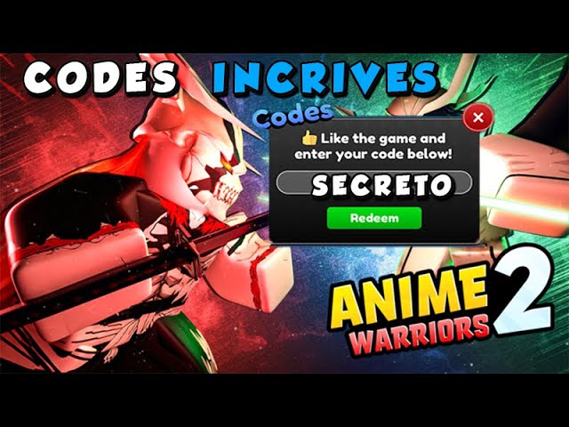 LIBEREI 2 NOVOS CÓDIGOS SECRETOS NO MEU JOGO DE ANIME NO ROBLOX