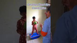 Catch and throw #OccupationalTherapy#SensoryIntegration#AutismActivities#PediatricTherapy