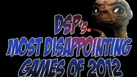 Most Disappointing Games of 2012 - Number 1