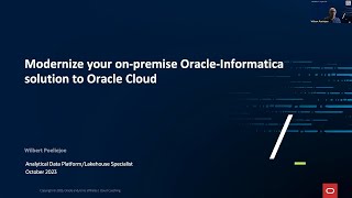 Modernize your on premise Oracle Informatica solution to Oracle Cloud